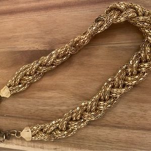 Gold Sparkle Statement Necklace